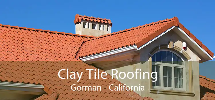 Clay Tile Roofing Gorman - California